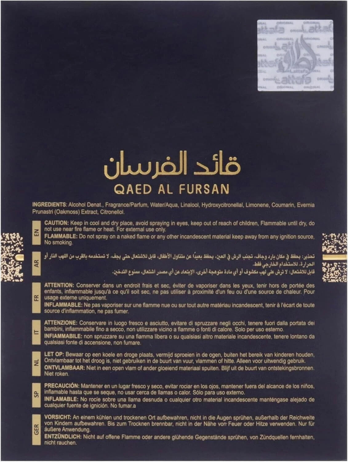 Lattafa Qaed Al Fursan EDP 90ml