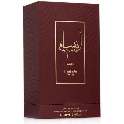 Ansaam Gold EDP 100ml by Lattafa | Unisex Arabian Perfume Long Lasting Fragrance