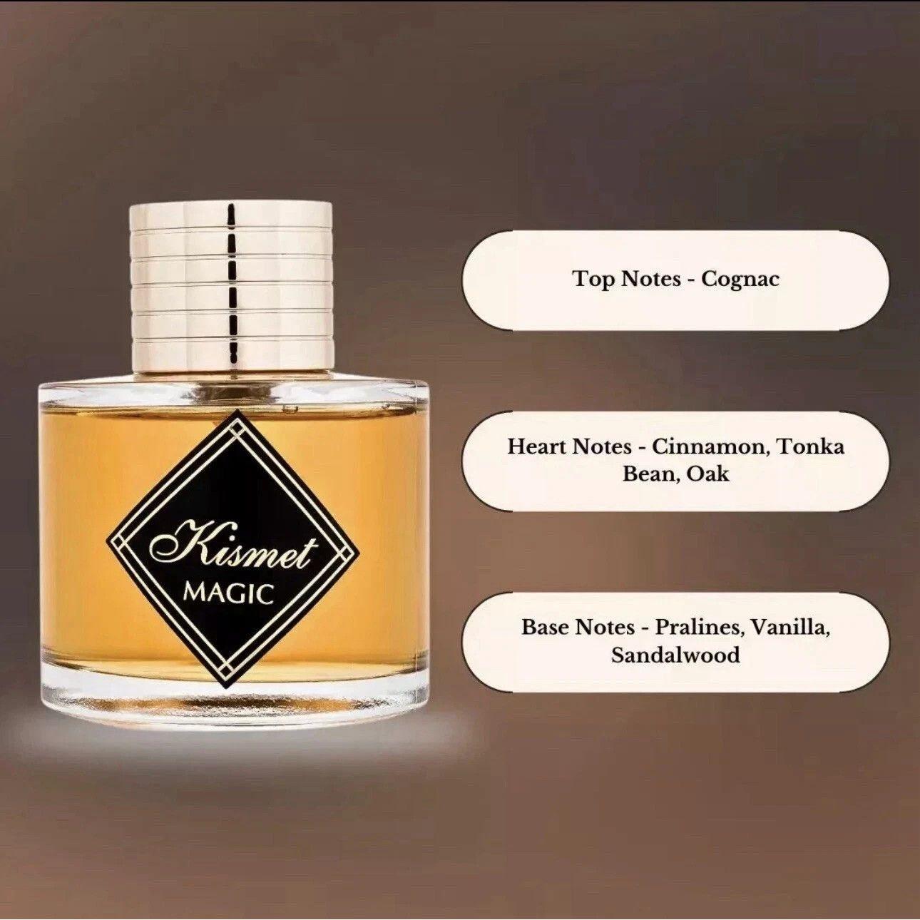 Kismet Magic | 100ml Eau De Parfum | Unisex Warm Vanilla | By Maison Alhambra
