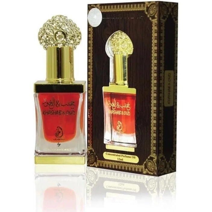 Arabiyat Khashab & Oud Brown Concentrated Perfume Oil For Women and Men (Unisex)