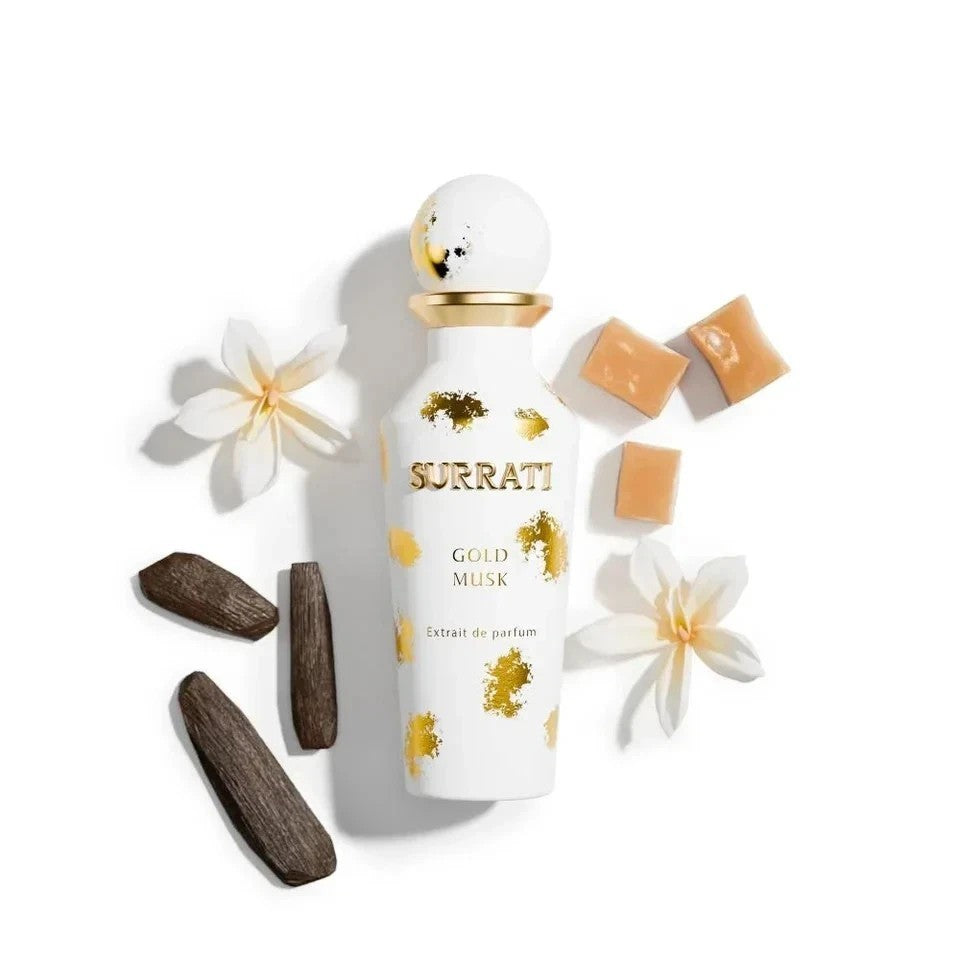 Surrati Gold Musk Extrait de Parfum 150ml Luxury Perfume Gift Box For Unisex