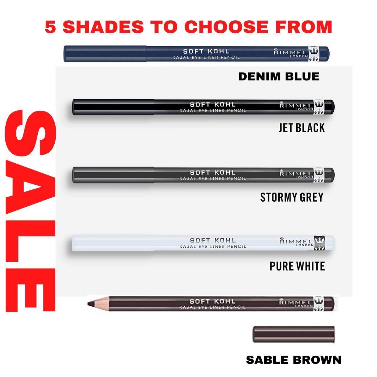 RIMMEL London Soft Kohl Kajal Professional Eyeliner Pencil *ALL SHADES*