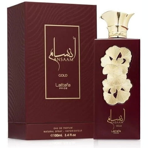 Ansaam Gold EDP 100ml by Lattafa | Unisex Arabian Perfume Long Lasting Fragrance