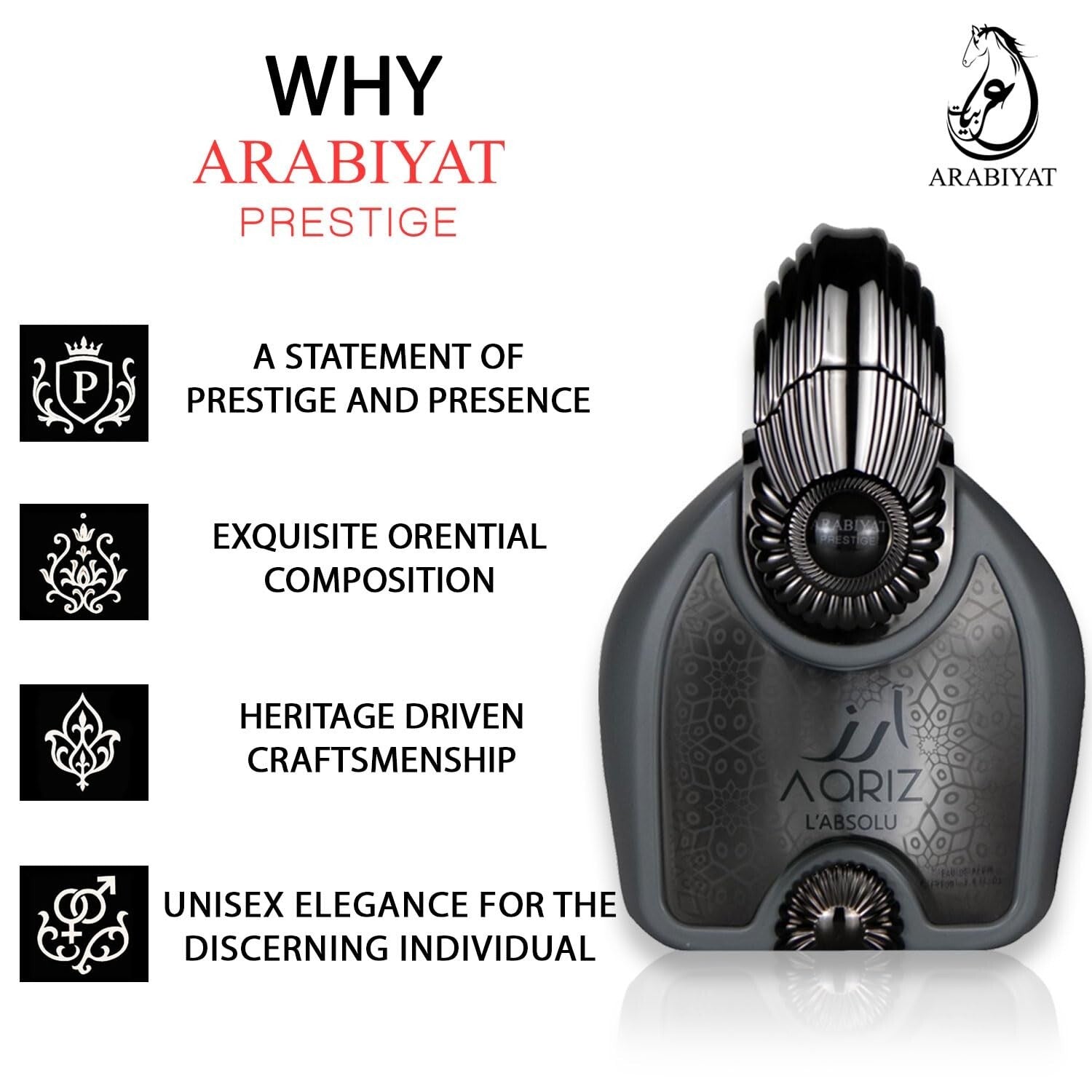 Arabiyat Aariz L'Absolu Perfume EAU De Parfum 100ml Fragrance Luxury Unisex