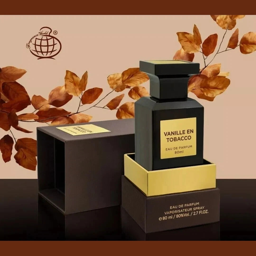 Vanille En Tobacco 80ml EDP  Perfume Unisex Fragrance Spray Sweet Scent