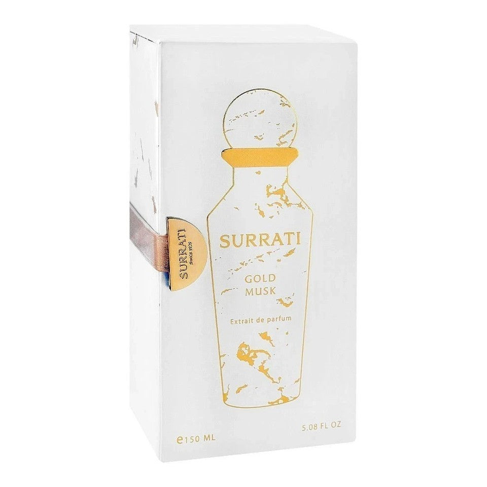 Surrati Gold Musk Extrait de Parfum 150ml Luxury Perfume Gift Box For Unisex