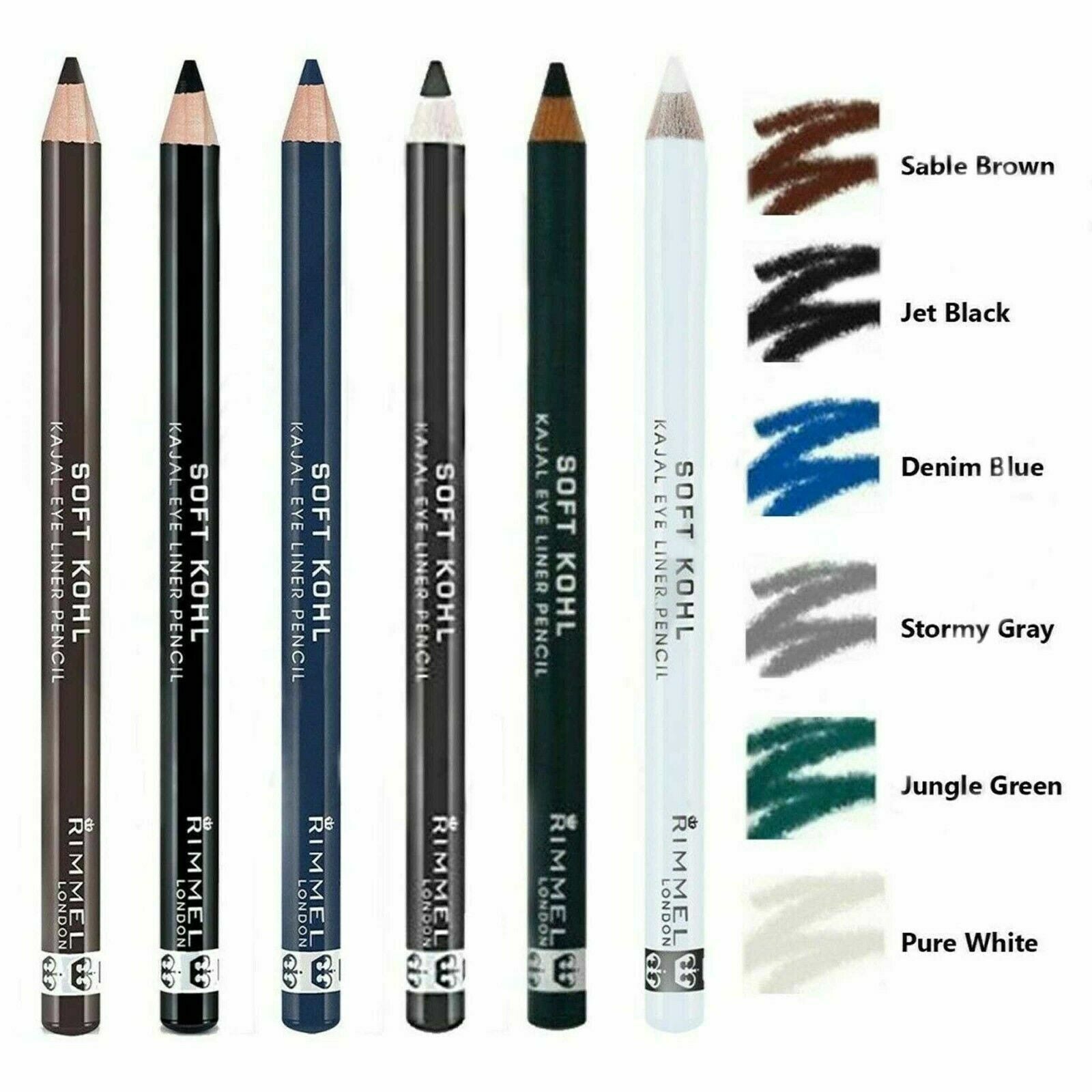 RIMMEL London Soft Kohl Kajal Professional Eyeliner Pencil *ALL SHADES*