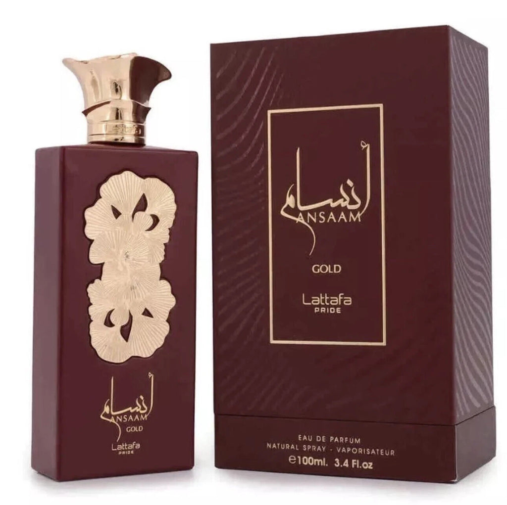 Ansaam Gold EDP 100ml by Lattafa | Unisex Arabian Perfume Long Lasting Fragrance