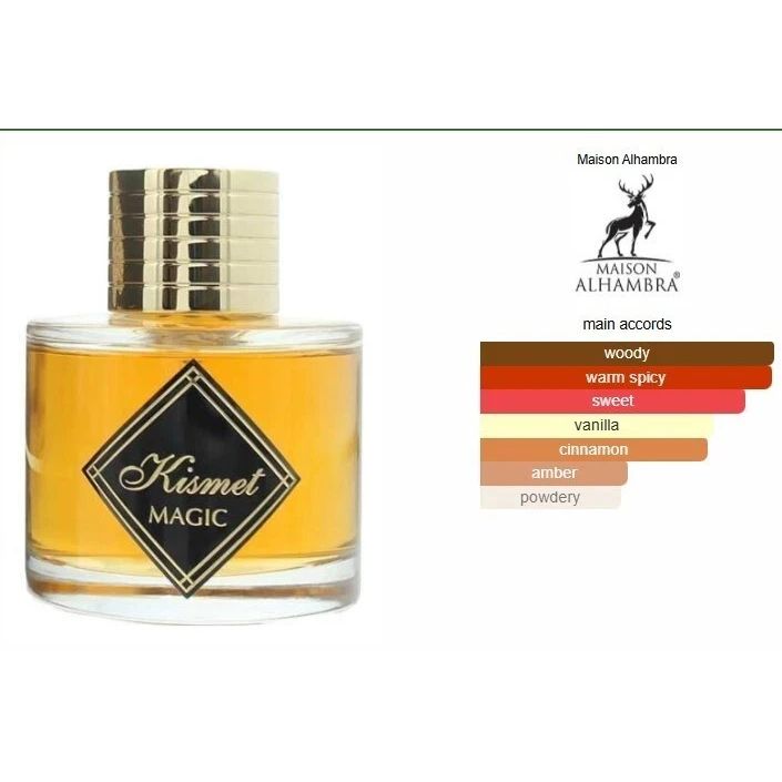 Kismet Magic | 100ml Eau De Parfum | Unisex Warm Vanilla | By Maison Alhambra