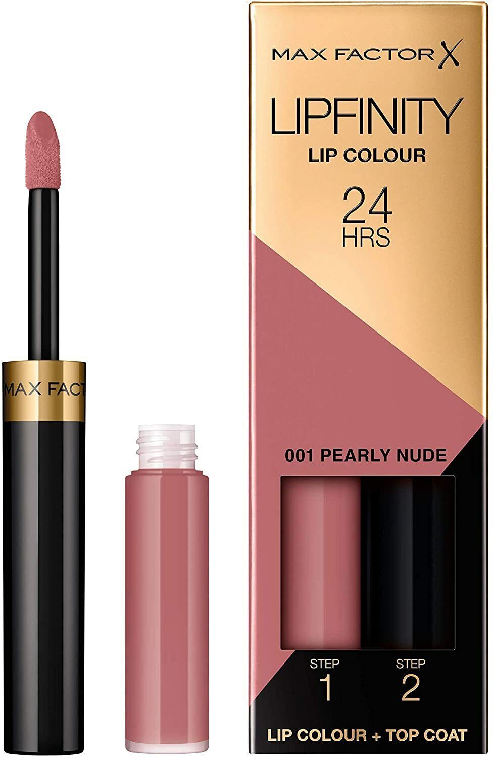 MAX FACTOR Lipfinity 2 Step Lip Colour + Top Coat 24Hrs Lip Tint Lipstick *NEW*
